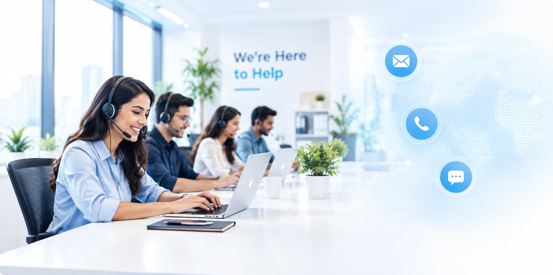Customer support team ready to help